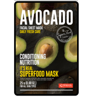 Тканевая маска It's Real Superfood Mask с экстрактом авокадо DERMAL It's Real Superfood Mask AVOCADO