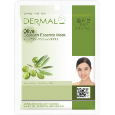 Тканевая маска с коллагеном и экстрактом оливы DERMAL Olive Collagen Essence Mask Moisturizing