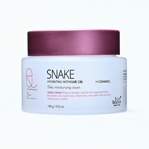 Интенсивно увлажняющий крем для лица с экстрактом змеиного яда Eco Branch Hydrating Intensive Snake  Cream