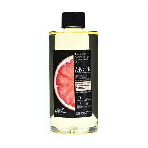 Гидрофильное масло с витаминами Eco Branch AHA-BHA Skin Clear and Moisturized Fresh-Vita Cleansing Oil