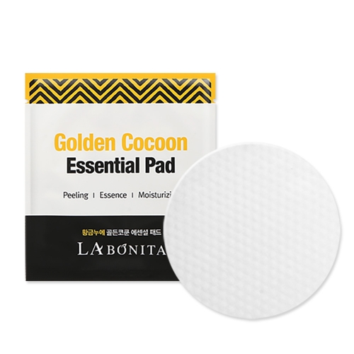 Многофункциональный пилинг-диск с коконом золотого шелкопряда LABONITA Golden Cocoon Essential Pad
